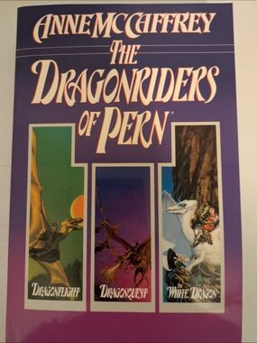 Anne McCaffrey The Dragonriders of Pern Paperback - Purple Cover
